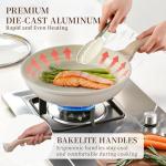 Kikcoin 16-Piece Nonstick Ceramic Cookware Set