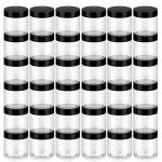 Loretoy 36 Pack BPA Free Plastic Jars with Lids