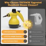 TICYACK Handheld Steam Cleaner with 16 Accessories