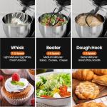 Kismile 5.5QT Tilt-Head Electric Stand Mixer