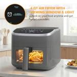 Sweetcrispy 4 Quart Digital Air Fryer with Window