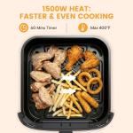 Sweetcrispy 4 Quart Digital Air Fryer with Window