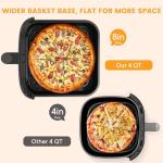 Sweetcrispy 4 Quart Digital Air Fryer with Window