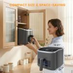 Sweetcrispy 4 Quart Digital Air Fryer with Window