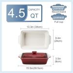 4.5 Quart Nonstick Ceramic Casserole Dish