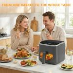 Sweetcrispy 4 Quart Digital Air Fryer with Window