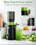 ECOSELF Cold Press Juicer with Large Mouth Hopper
