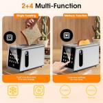 Smart 2-Slice Toaster with Touchscreen and Wide Slots