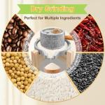 Manual Granite Stone Grain Mill with Wooden Base
