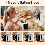 Smart 2-Slice Toaster with Touchscreen and Wide Slots