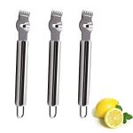 3-Pack Stainless Steel Citrus Zester Set