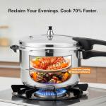 Mini Aluminum Pressure Cooker for Induction and Gas