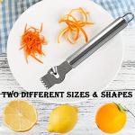 3-Pack Stainless Steel Citrus Zester Set