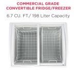 Frigidaire Convertible Chest Freezer with Glass Top