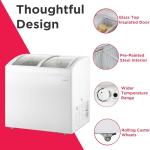 Frigidaire Convertible Chest Freezer with Glass Top