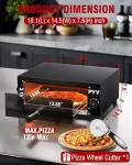 12-Inch Electric Stainless Steel Pizza Oven