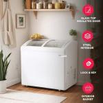 Frigidaire Convertible Chest Freezer with Glass Top