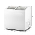 Frigidaire Convertible Chest Freezer with Glass Top