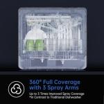 AIRMSEN Portable Countertop Dishwasher with 5L Tank