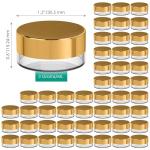 Houseables Mini Sample Jars with Lids - 50 Pack