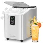 Aeitto Portable Ice Maker with Self-Cleaning Feature