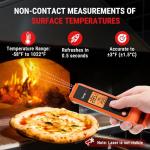 TempPro TP420 2-in-1 Meat and Infrared Thermometer