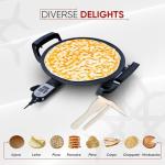 Electric Griddle for Injera, Crepes, and Pancakes