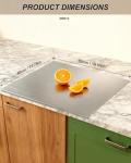 Large Double-Sided Stainless Steel Cutting Board