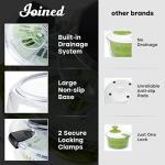 Salad Spinner with Drain, Bowl, and Colander