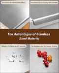 Large Double-Sided Stainless Steel Cutting Board