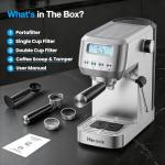 Horavie 20 Bar Compact Espresso Machine with Frother