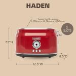 Haden Dorset 2-Slice Wide Slot Toaster, Rectory Red