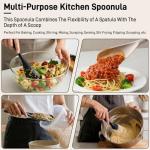 Silicone Cooking Spatula Spoons, 3 Pack