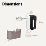 Amazon Basics 6-Speed Hand Mixer with Storage Case
