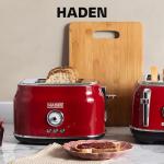 Haden Dorset 2-Slice Wide Slot Toaster, Rectory Red