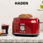 Haden Dorset 2-Slice Wide Slot Toaster, Rectory Red