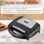 Vivicreate Electric Sandwich Maker & Panini Press