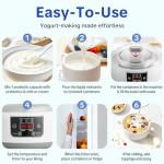 DiDimo Compact Yogurt Maker with Adjustable Temp