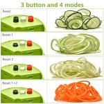 MOOREDLIFE 4-in-1 Handheld Spiralizer for Veggies