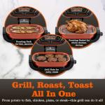 Techwood 3-in-1 Electric Indoor Grill & Roaster