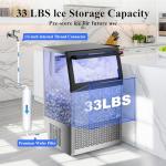 200 lbs Stainless Steel Commercial Ice Maker