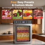 Suteck 12-Tray Stainless Steel Food Dehydrator