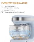 3.4QT Electric Stand Mixer with Attachments - Blue