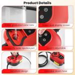 Saker Portable Handheld Steam Cleaner with 6 Levels