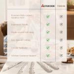 Astercook 8-Piece High Carbon Steak Knife Set