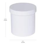 EZY DOSE Leak-Proof Ointment Jar, 16 oz (12 Pack)