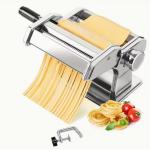 2-in-1 Manual Pasta Maker Machine with Rollers