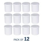 EZY DOSE Leak-Proof Ointment Jar, 16 oz (12 Pack)