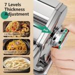 2-in-1 Manual Pasta Maker Machine with Rollers