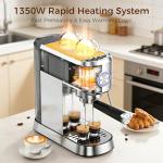 Electactic 20 Bar Espresso Machine with Milk Frother